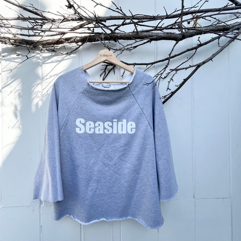 VH-1479 SEASIDE Raglan Heather Gray Sweatshirt