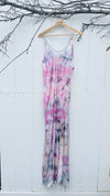 VH-1489 Ice Dyed Maxi Bias Slip Dress