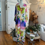 VH- Bright Watercolor Silk Kaftan