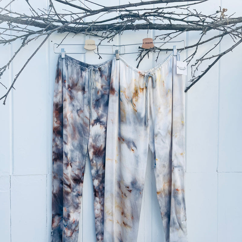VH-Ice Dyed  Satin Pant, crop