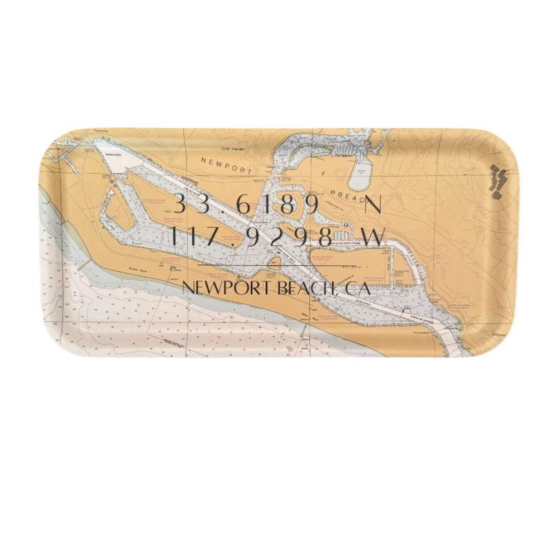 D Newport Beach Coordinates Serving Tray 11"x5"