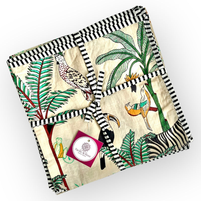 PAR Napkin Ivory Jungle, Set of 4