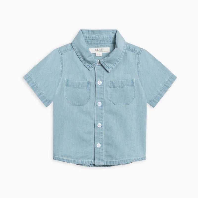 BA - Light Chambray Collared Button Down Shirt