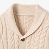 BA - Rainy Day V-Neck Horseshoe Cable Cardigan