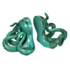 Aqua Green Octopus Bookend