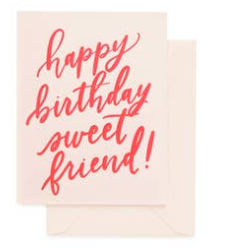 Happy Birthday Sweet Friend-Card