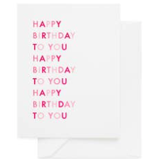 Happy Birthday To You, Pink-Card