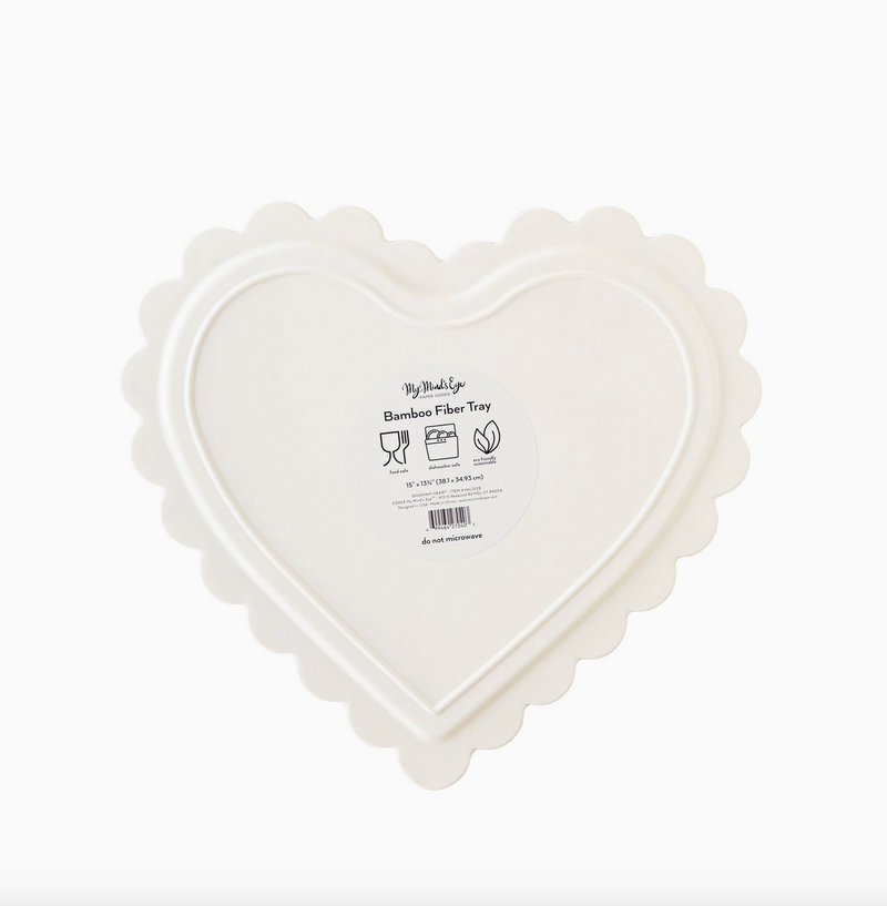 Checkered Heart Shaped Tray