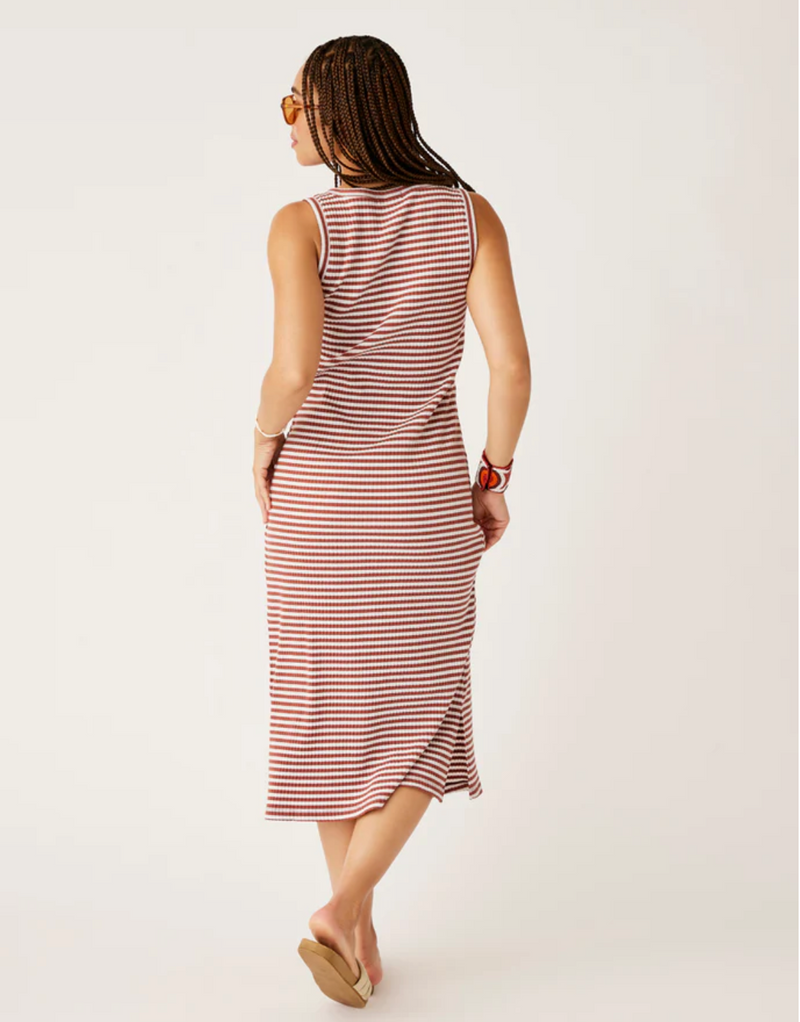 D Elodie Rib Dress - penny stripe