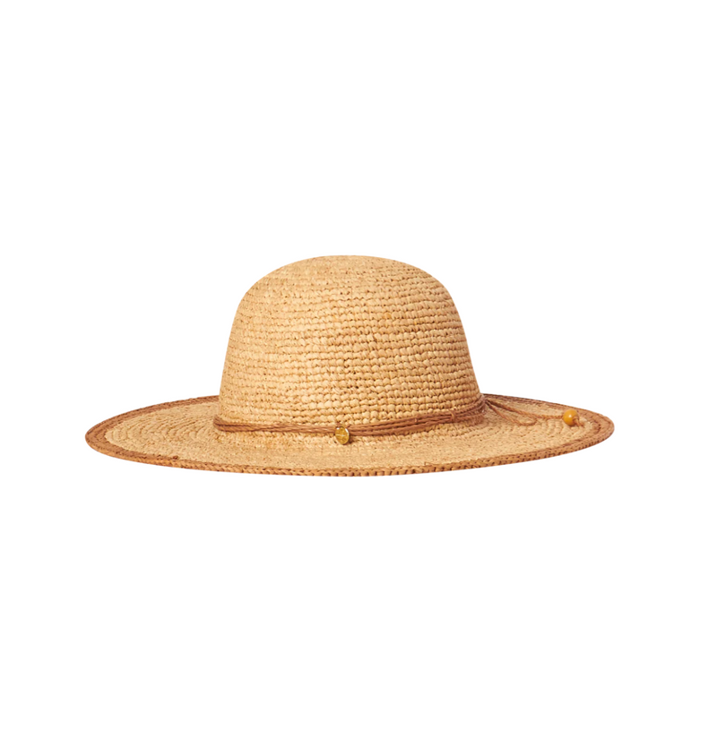 D Kelis Wide Brim Hat - tea