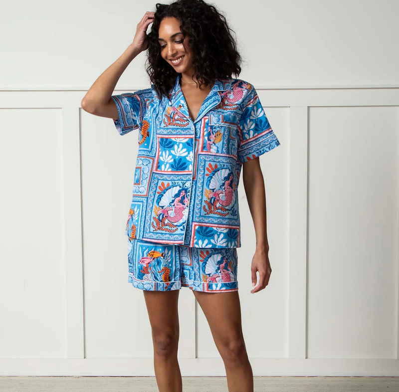 D Tidal Tapestry Short PJ Set