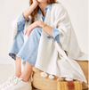 D Classic Tassel Wrap - Sea Salt