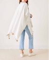D Classic Tassel Wrap - Sea Salt