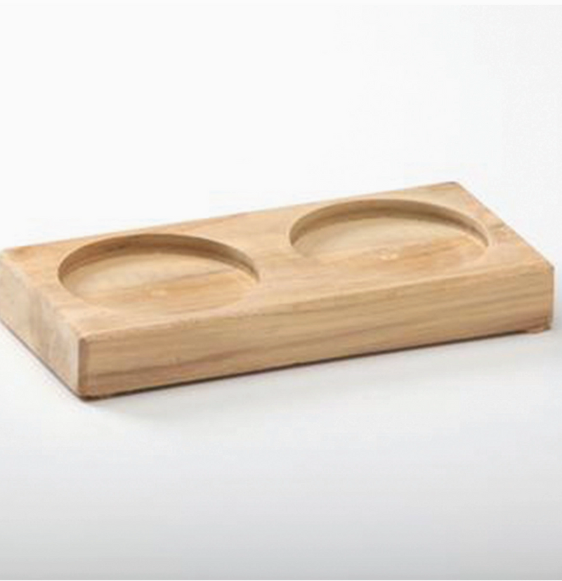 D Ocean Reel Salt & Pepper Mills with teak base