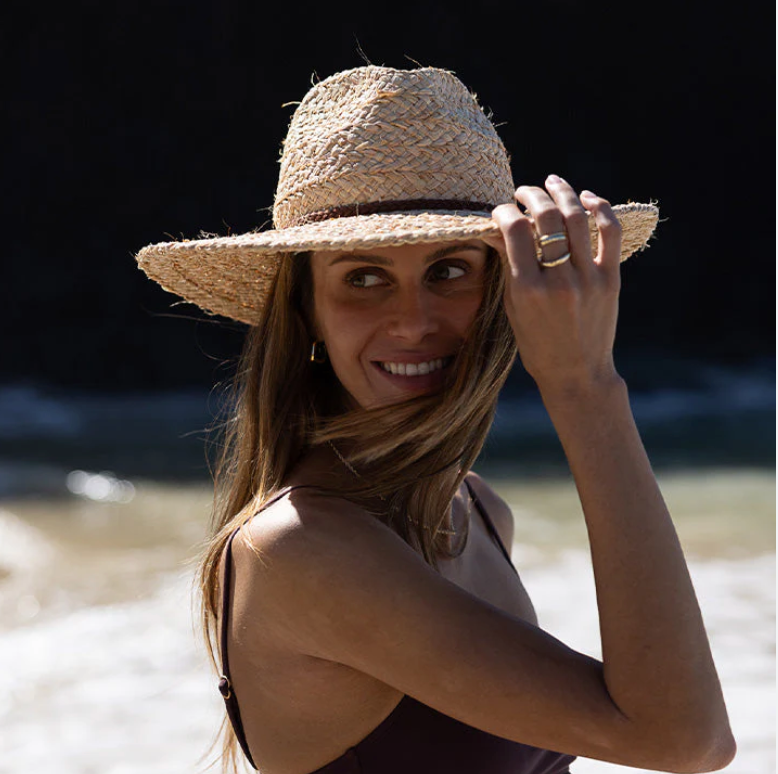 D Sawtell surf straw hat