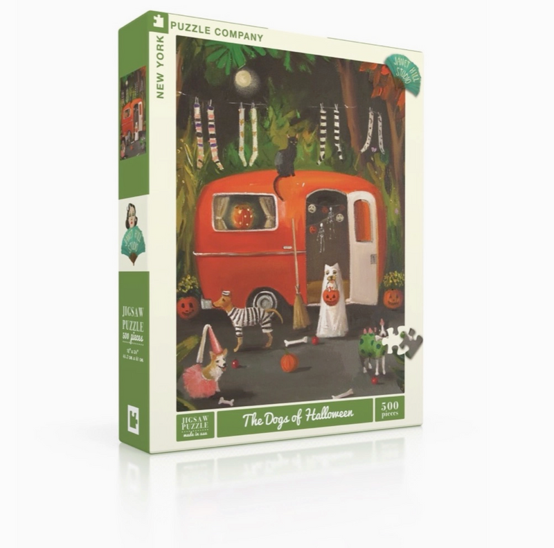 D The Dogs of Halloween - 500 Piece Jigsaw Puzzle