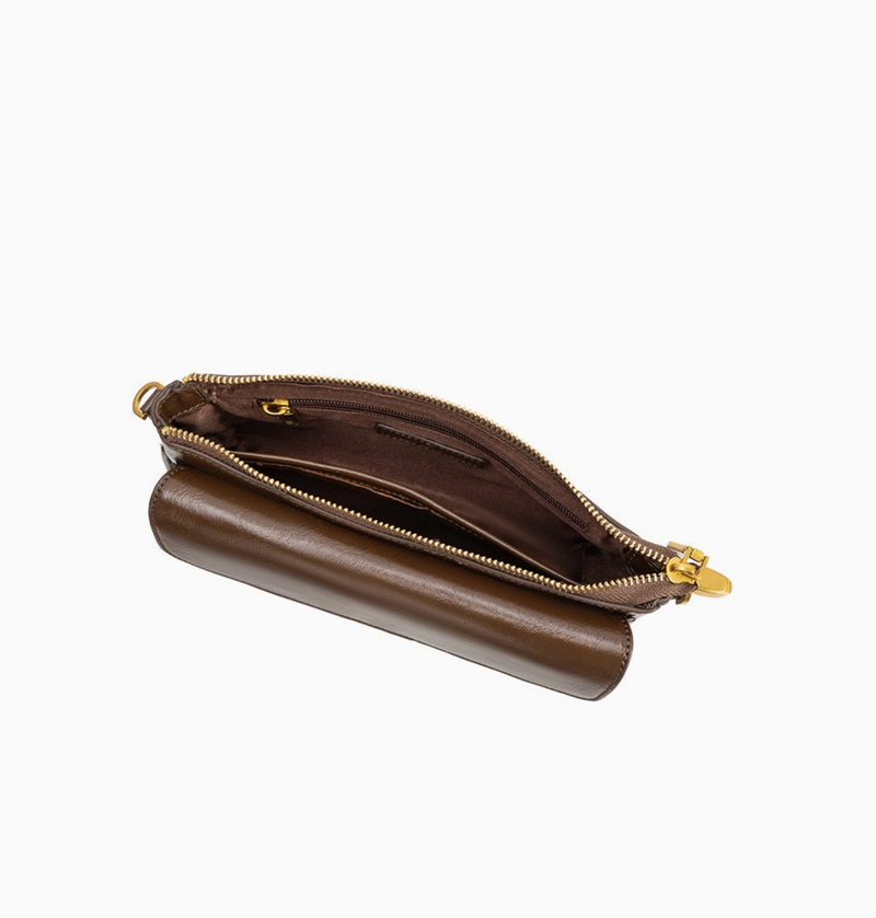 D Aria Espresso Recycled Vegan Shoulder Bag