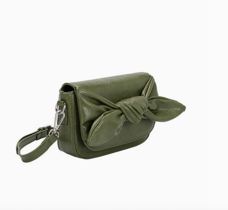 D Faye Olive Recycled Vegan Crossbody Bag