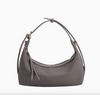 D Lilith Gray Vegan Suede Top Handle Bag