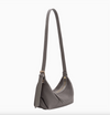 D Lilith Gray Vegan Suede Top Handle Bag