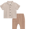 BA - Organic Landon Seersucker Button Down and Sully Muslin Pant Set