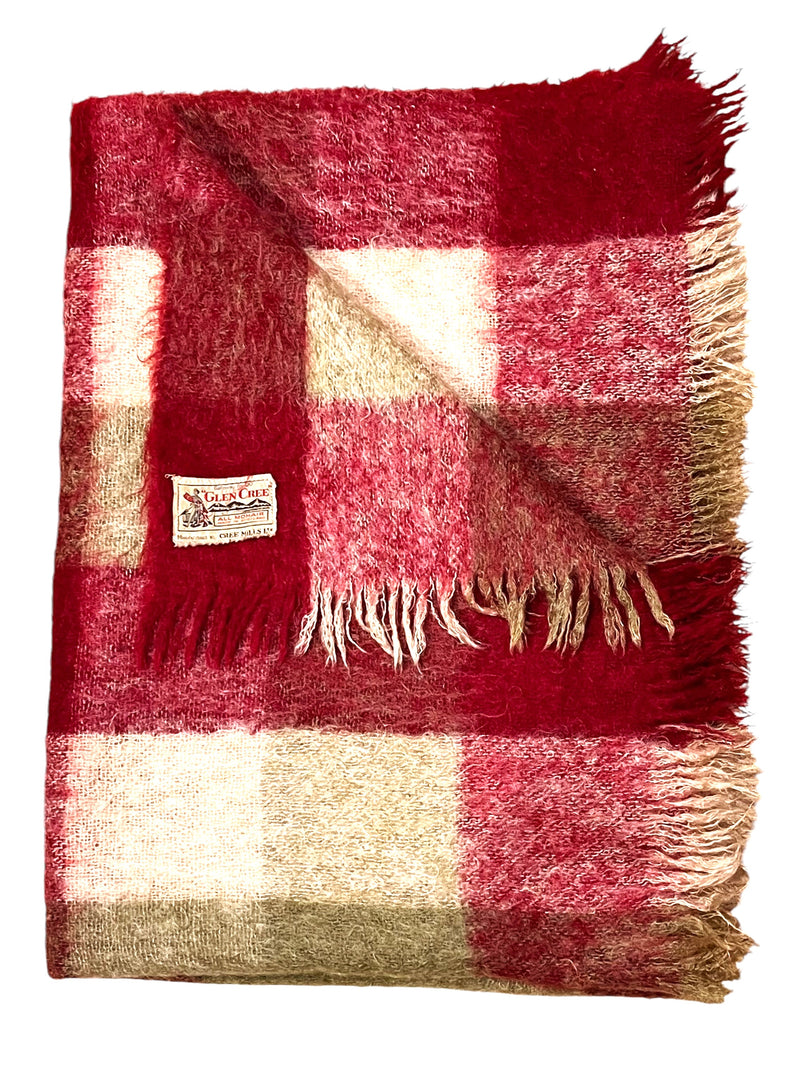 NS Vintage Scotland Mohair Blanket