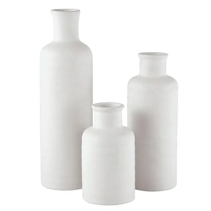 BB - Ceramic White Vase