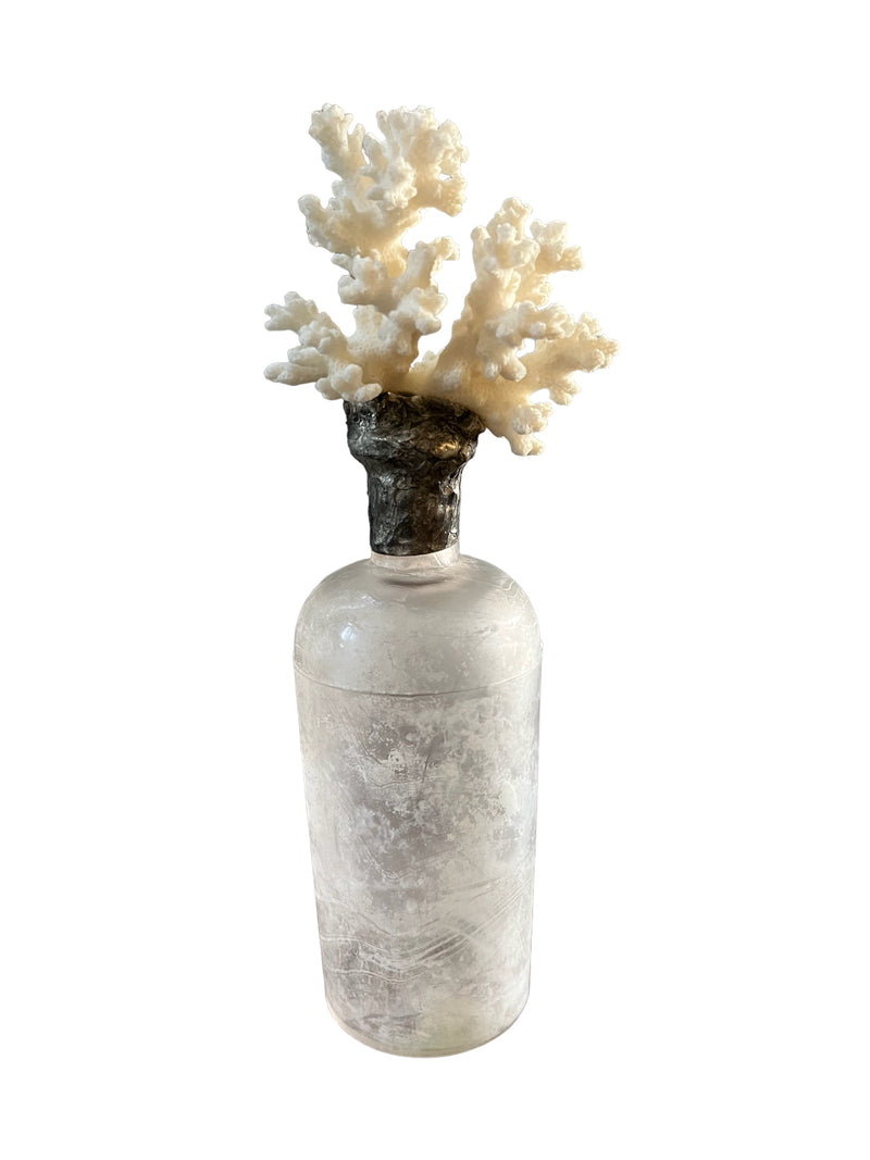 NS Soldered Vintage Bottle with Coral