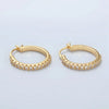 TL JAE Micro Pave Hoop Earring