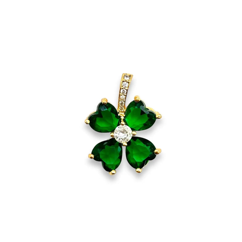 TL JSDK CZ Lucky Clover Necklace