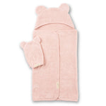 BA - Hooded Towel + Wash Mitt Set Blush