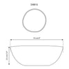 WS Stoneware White Condiment Bowl-6 oz