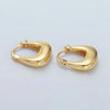 TL JAE Square Dome Hoop Earring