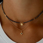 TL JKW Beaded Star Medallion Necklace