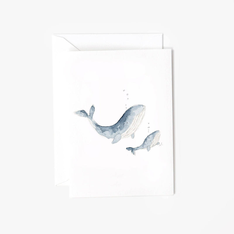 BA - Baby whale mini notecard