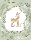 BA- Sweet Deer Baby Greeting Card