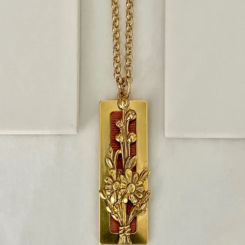 TL JSFS Flower Book Necklace