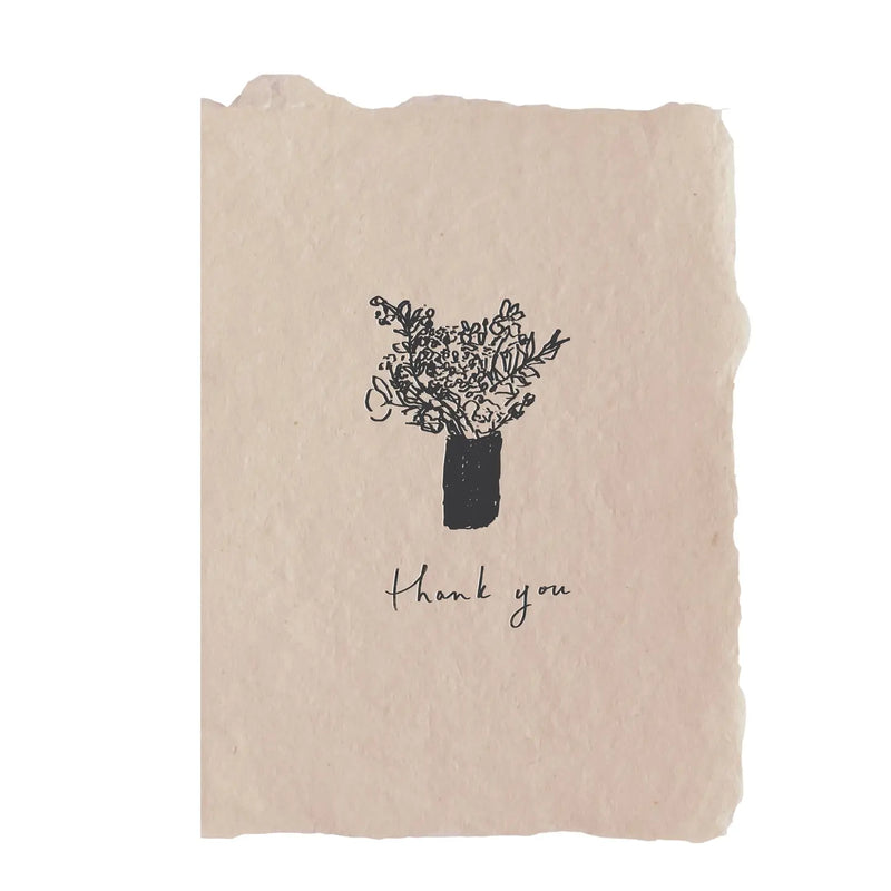 WS CARD - Thank You Bouquet on Rose