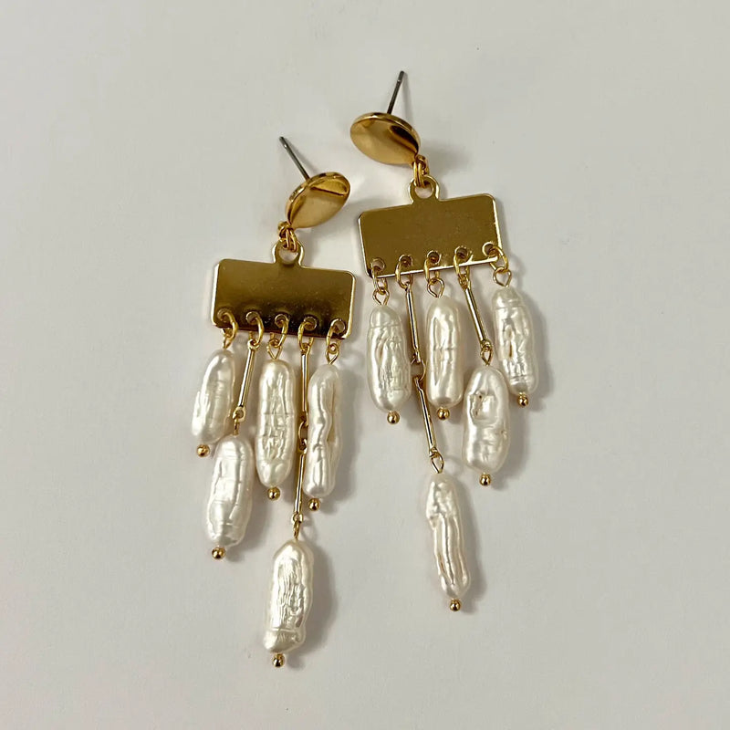 TL JSFS Pearl Chandelier Earring