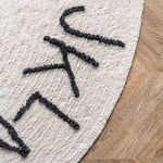 BA - Kids Washable Round Alphabet Area Rug