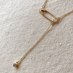 TL JGF Safety Pin Necklace