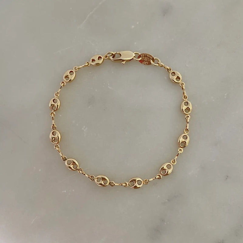 TL JA Mariner Coffee Bean Bracelet