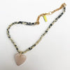 TL JCO Bandana Heart Necklace