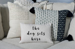 SP - 'The Dog Sits Here' Lumbar Pillow