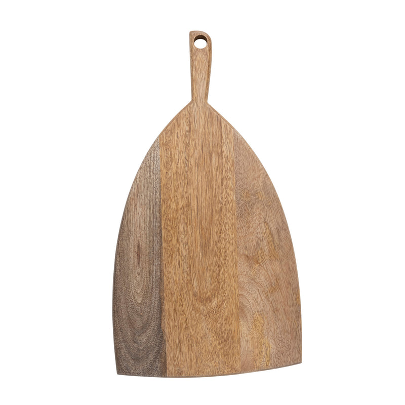 WS Mango Wood Cheese/Cutting Board w/ Handle, Natural