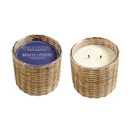 NS Candle Beach Wood 2 Wick