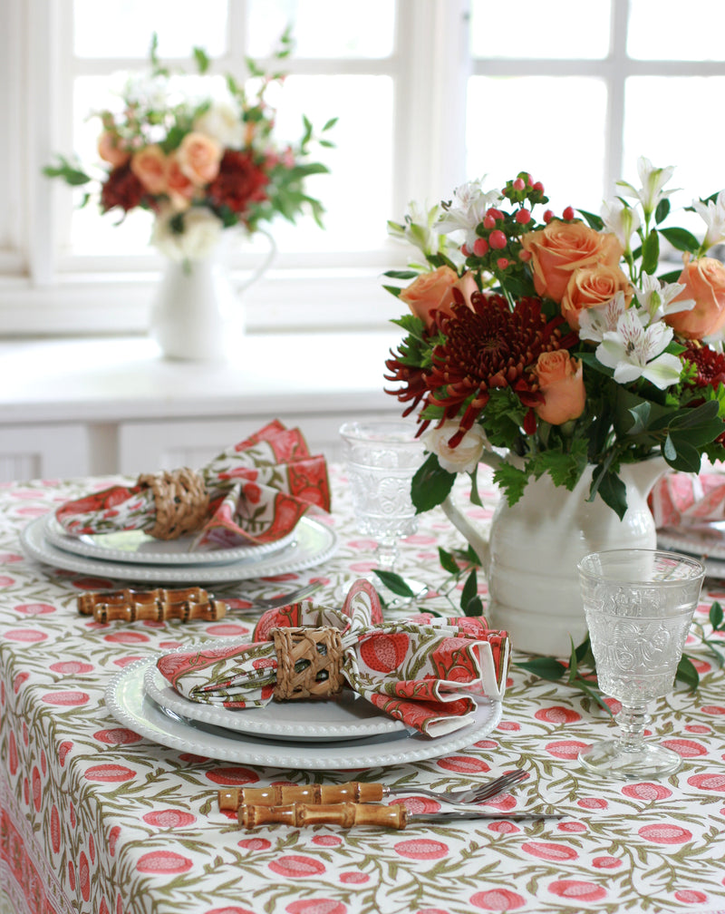 PAR Tablecloth Pomegranate Red