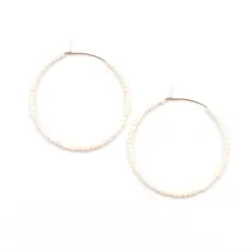 TL JTP Solid Seed Bead Hoops