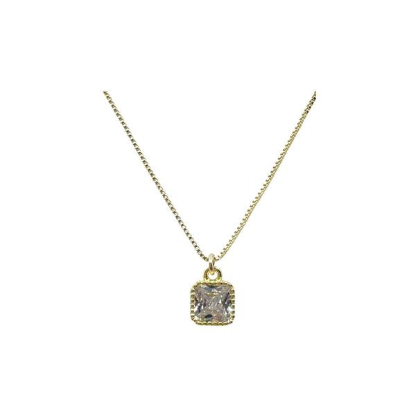 TL JA Bezel Set Stone Neck