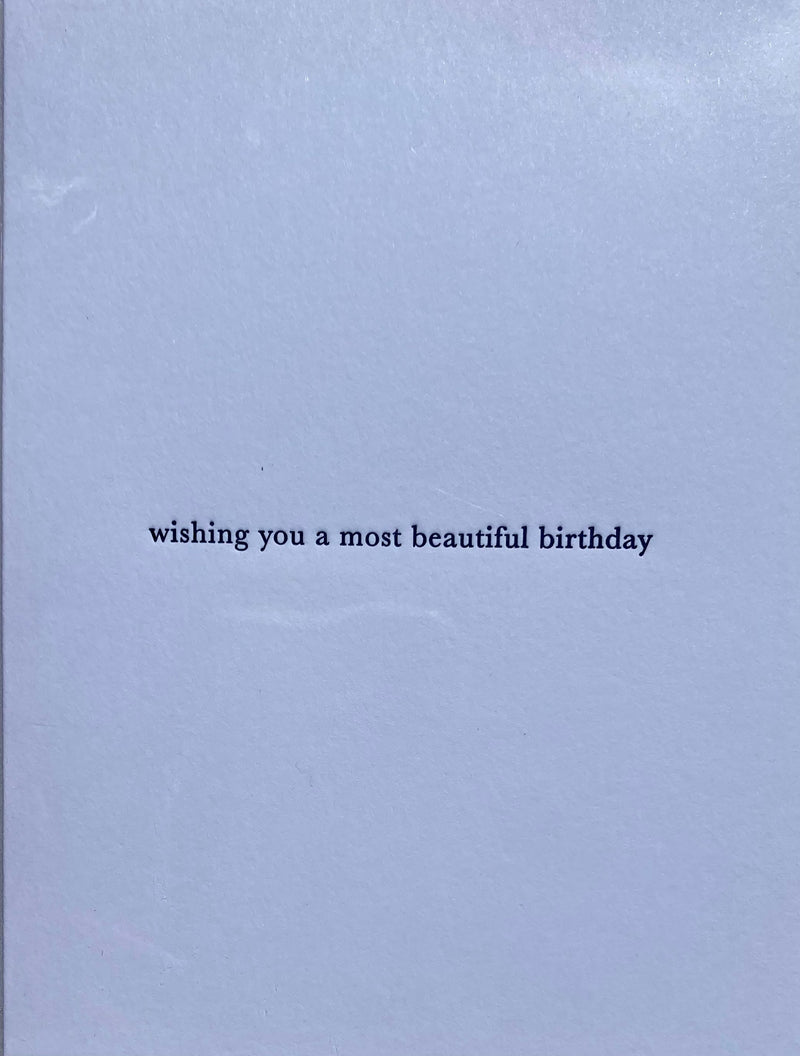 WS CARD-Wishing You a Most Beautiful Birthday